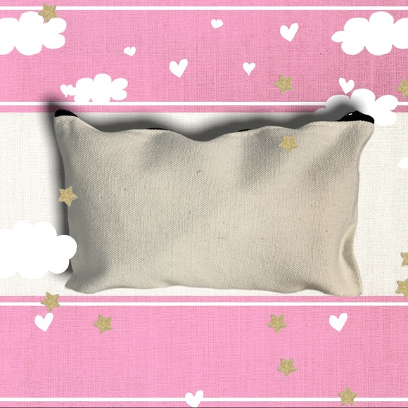 New canvas zip makeup case pouch zipper bag accessories *YOU CHOOSE* - Picture 2 of 13